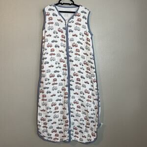 Tado Muslin Sleep Sack XL Toddler 2T-3T Organic Cotton Summer Gauze Cars